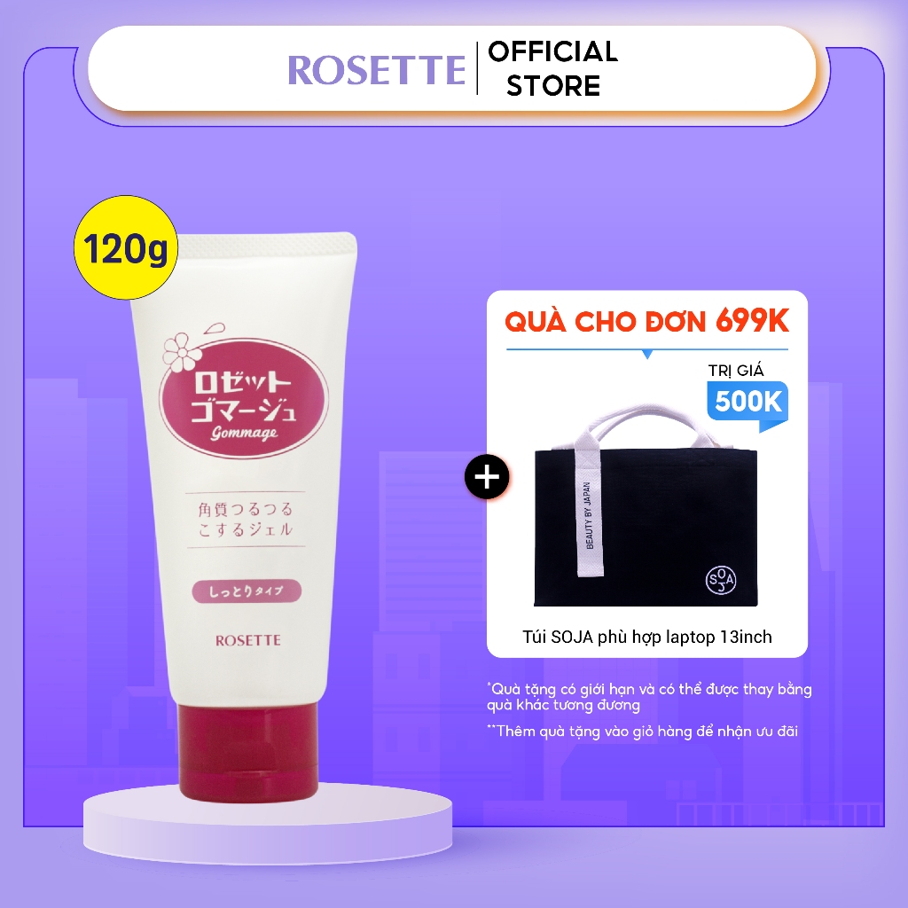 Tẩy Tế Bào Chết Dành Cho Da Khô Rosette Gommage Moist 120g