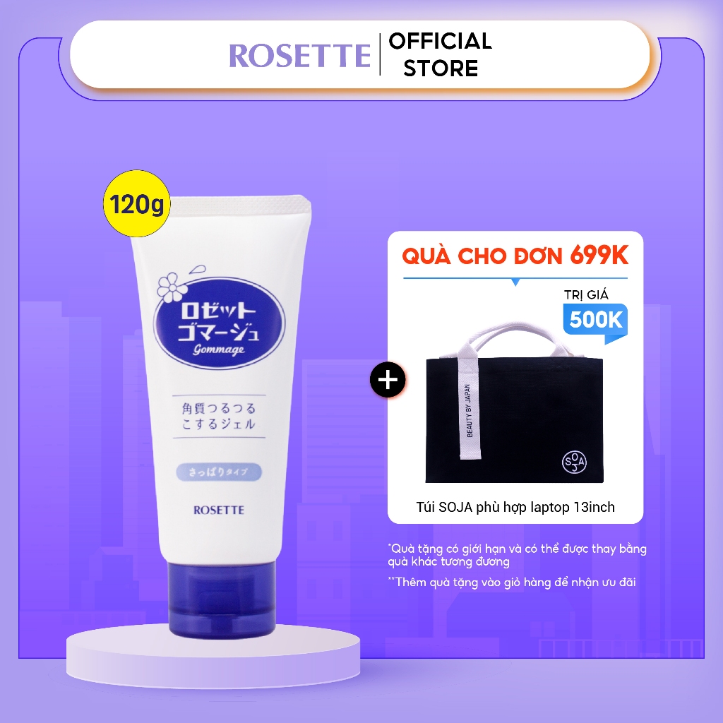 Gel Tẩy Tế Bào Chết, Tẩy Da Chết Rosette Gommage Peeling Gel (120g)