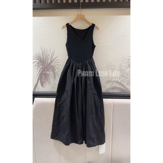 Đầm tăm ba lỗ phối thô maxi New