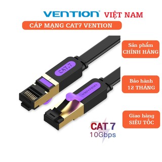 Dây cáp mạng Cat7 Vention dạng dẹt, bấm sẵn 2 đầu, hỗ trợ tốc độ tối đa 10Gbps