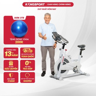 Xe đạp tập thể dục tại nhà Kingsport BK-5803 tải trọng tối đa 120kg, tích hợp đồng hồ thông minh đo các thông số khi tập