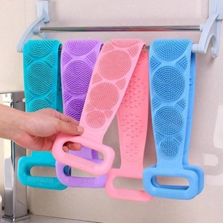 Dây Chà Lưng 2 Mặt Silicone Cọ Lưng, Tẩy Tế Bào Chết Sạch Mụn