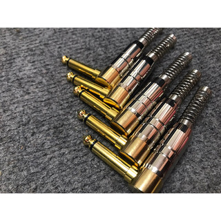 Jack 6ly cong chữ l vàng gold chân đồng sịn nhập taiwan. jack 6 ly 6.5mm hàn sịn