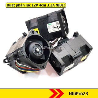 Turbo Quạt phản lực 12V 40x40x56mm Dòng 3.2A siêu khỏe - mạch điều tốc chuyển dụng