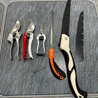 COMBO 6 MÓN KÉO CẮT CÂY CẢNH BONSAI JAPAN ( KÉO TỈA THÉP TRẮNG - KÉO CẮT CÀNH - CƯA LÁCH - CƯA BARKER ) ĐA NĂNG TIỆN LỢI