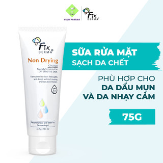 [HÀNG CTY] Sữa Rửa Mặt Cho Da Dầu Mụn Nhạy Cảm FIXDERMA Non Drying Cleanser Sạch Bụi, Giảm Mụn 75g