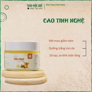  Cao Tinh Nghệ Thảo Mộc Quê Dưỡng Da Trắng Hồng Mờ Thâm Nám & Se Khít Lỗ Chân Lông 100g
