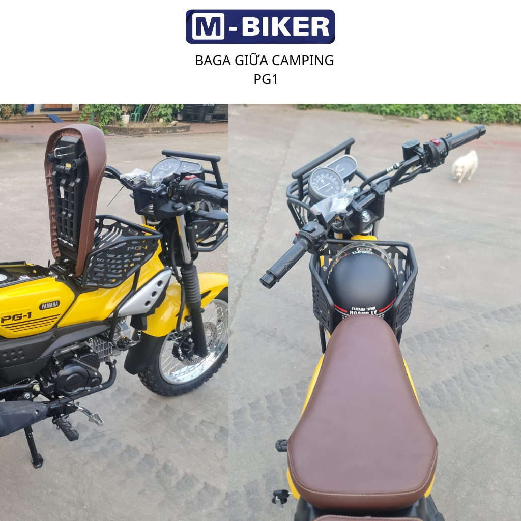 Baga giữa pg1,baga camping pg1.Baga giữa yamaha pg1 chính hãng Mbiker.