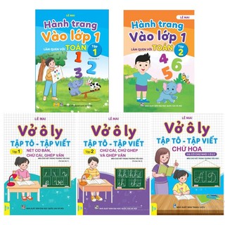 Sách - Combo 5 cuốn Vở Ô Ly Tập Tô - Tập Viết, Hành trang vào lớp 1 (Lê Mai) - Ndbooks