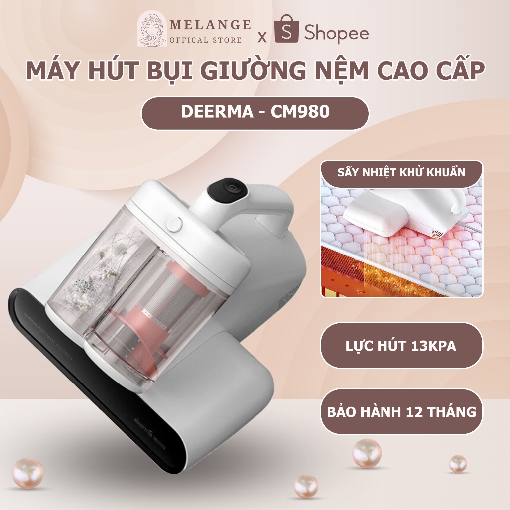 Máy hút bụi giường nệm, thảm, sofa Deerma CM980 đa năng, lực hút 13000Pa - Bảo hành 12 tháng