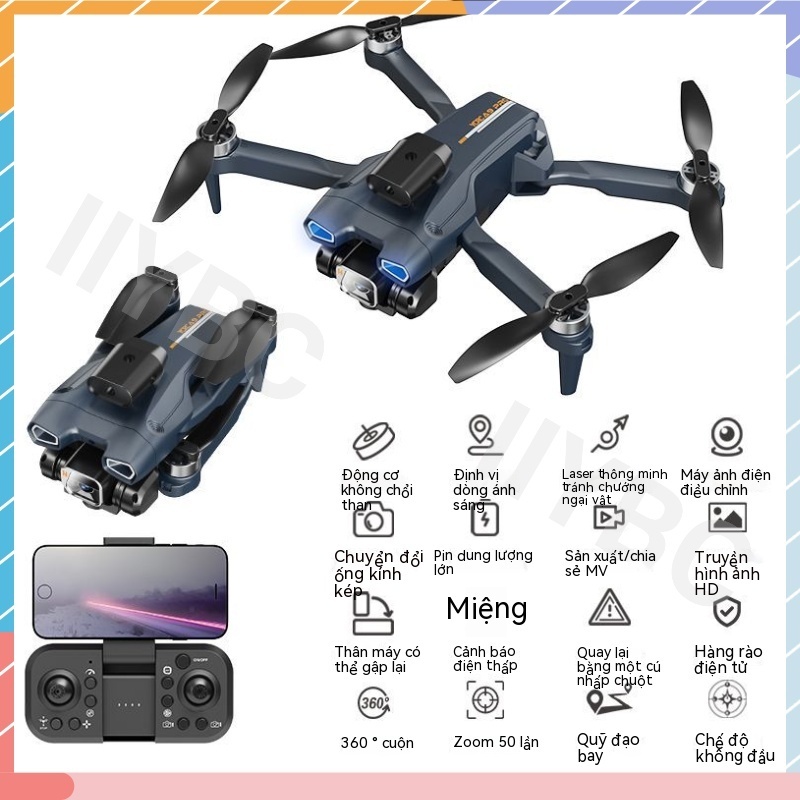 Flycam A9 Pro Giá Rẻ - Động Cơ Không Chổi Than Siêu Bền - Cảm Biến Chống Va Chạm, Giữ Vị Trí Bay Cực Dễ