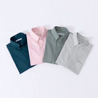  Áo sơ mi sọc nhí nam ngắn tay vải oxford có túi LADOS-18127 kiểu dáng Hàn Quốc trẻ trung năng động 