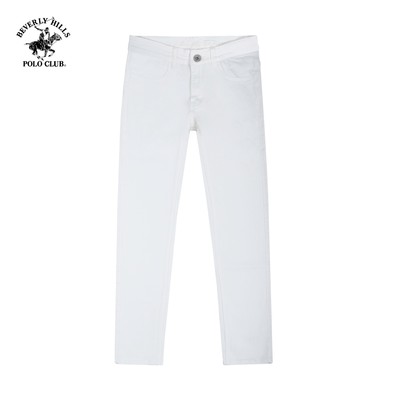 Beverly Hills Polo Club-Quần dài Nam Slim Fit Trắng Trơn - QKMSLW23V001