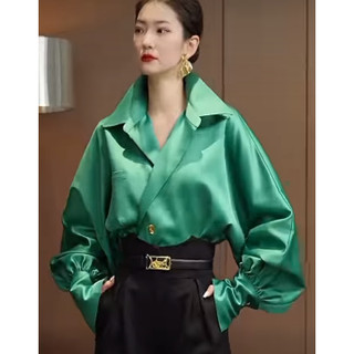 Sơ mi cổ đứng cúc vàng Eclipse Clothing