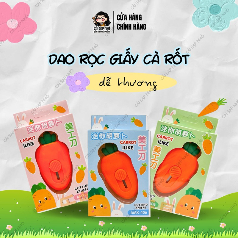 Dao rọc giấy cà rốt dễ thương