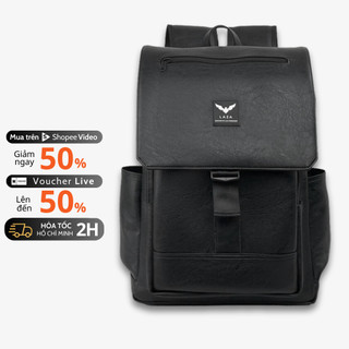 Balo da nam nữ LAZA Lucer Backpack 553 - Da PU nhập khẩu chống thấm - Bảo hành TRỌN ĐỜI