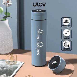 Bình Giữ Nhiệt, Cốc Giữ Nhiệt Inox ULOV Hiển Thị Nhiệt Độ Màn Hình LED Cao Cấp 480ml BNGNL01-02