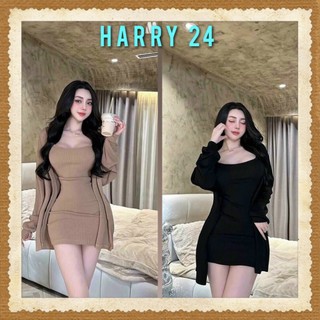 Đầm Body 2 Dây Siêu Ôm Dáng Cực Quyến Rũ Sexy Kèm Áo Khoác Choàng Cho Chị Em Đi Chơi Hothit