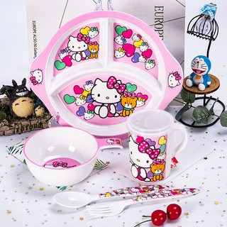 🌸[ HELLO KITTY GẤU TIM] CHÉN BÁT TÔ DĨA LY CỐC
