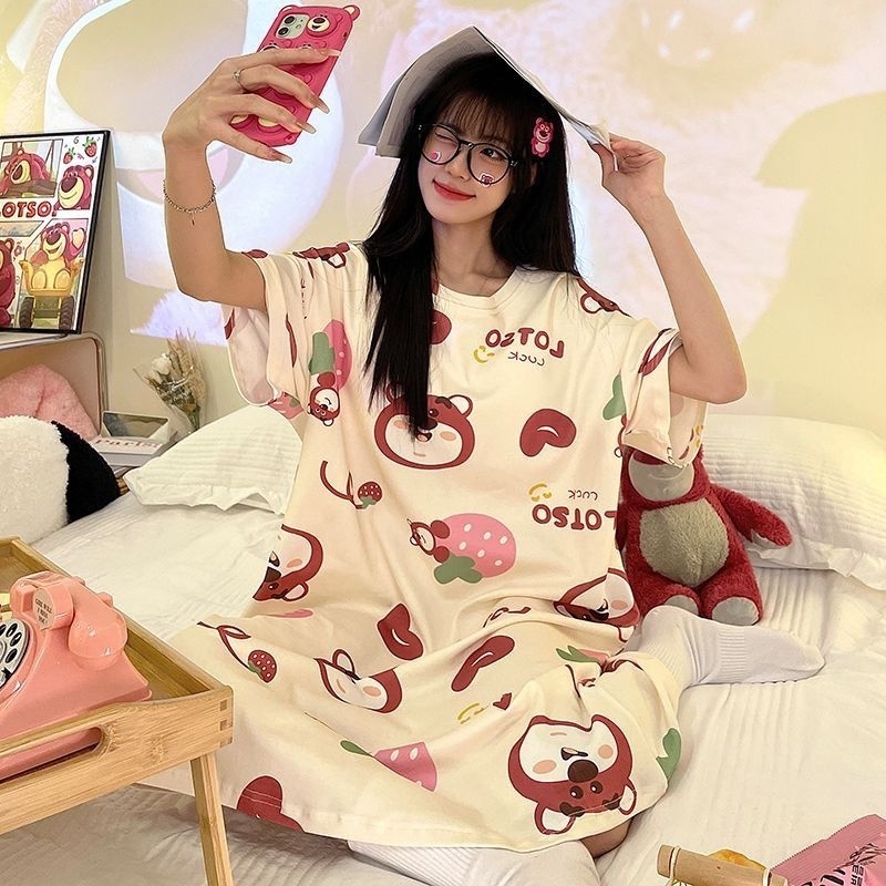(size L 40-50kg) Váy  bầu , váy ngủ nữ dễ thương