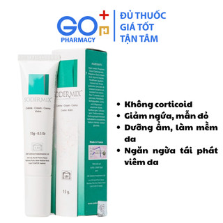 Kem bôi sodermix hỗ trợ viêm da cơ địa, chàm ngứa , tổ đỉa 15gr