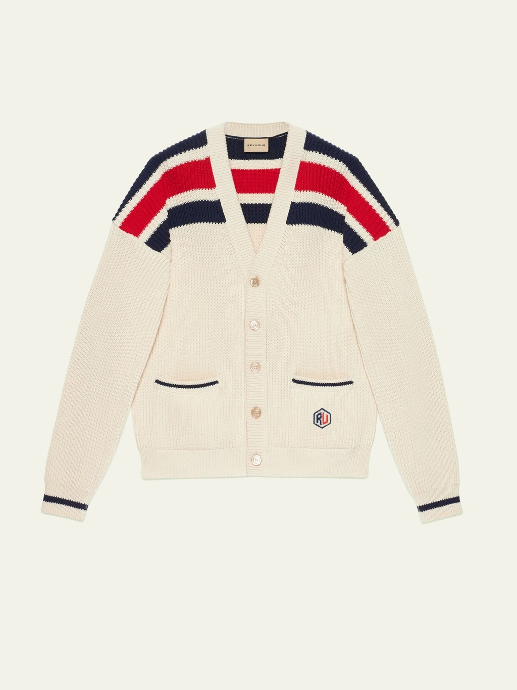 Áo Cardigan len RvR Lucy Cream, áo Cardigan khoác ngoài form rộng Hàng QC 2026