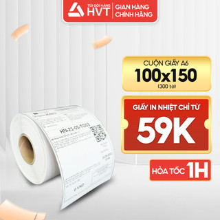 Giấy in nhiệt chống nước NHỰA HVT chuyên dùng in đơn hàng, in bill, hóa đơn có decal dán sẵn siêu tiện lợi NHUAHVT