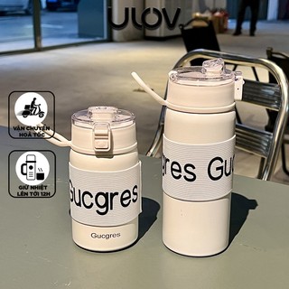 Ly giữ nhiệt có quai xách, inox 304 chính hãng ULOV 350/550ml BNGNL05
