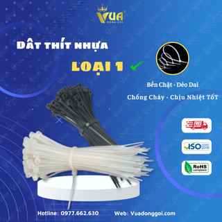 Dây Rút Nhựa, Dây Thít Nhựa Đen Trắng, Gói Loại 250g 500g, Đầy Đủ Kích Cỡ Từ 10cm - 15cm