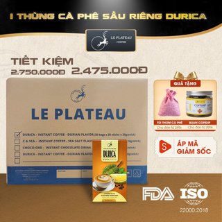 1 Thùng Cà Phê Sầu Riêng, Cà Phê Loại ĐẶC BIỆT THƠM NGON TIỆN LỢI - DURICA - LE PLATEAU COFFEE