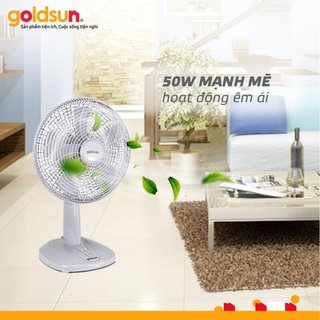 Quạt điện lửng Seka/Goldsun GFA-6020 với 3 tốc độ quay, an toàn khi sử dụng, bảo hành chính hãng