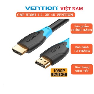 Cáp HDMI Vention hỗ trợ 4@60hz kết nối máy tính, máy chiếu, tivi...Hàng chính hãng
