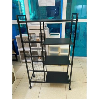 💥sale sốc 💥 Kệ để lò vi sóng 4 tầng gỗ MDF chất lượng cao khung sắt sơn tĩnh điện
