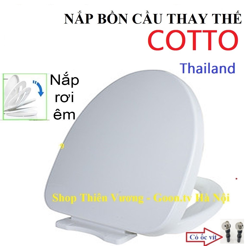Nắp bồn cầu Cotto Thái Lan, Là nắp thay thế rơi êm