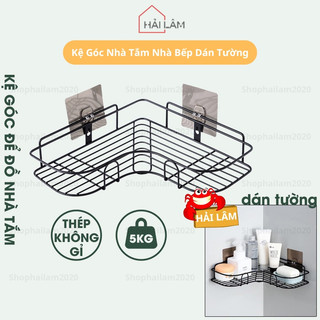 Kệ nhà tắm dán tường kèm miếng dán siêu chắc không cần khoan đục