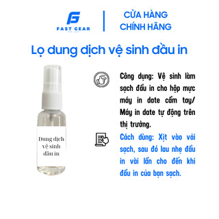 Dung dịch vệ sinh đầu in cho Máy in date cầm tay - Máy in date tự động