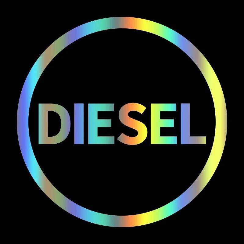 Tem 7 màu Diesel dán ô tô