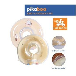 Phao cổ cho bé Pikaboo phao đỡ cổ cho bé 0-12 tháng tắm tập bơi vận động thư giãn, cao cấp an toàn