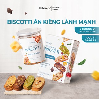 Biscotti Ăn Kiêng Nguyên Cám Low Calories 4 Vị Hebekery - Bánh Ngũ Cốc Nướng Dinh Dưỡng Ăn Kiêng Lành Mạnh