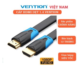 Dây cáp HDMI dẹt Vention chuẩn 1.4 hỗ trợ 3D, 2K,4k@30Hz