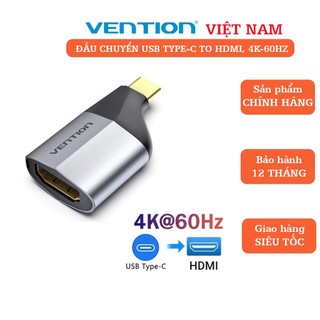 Type c - đầu chuyển usb type c to hdmi vention hỗ trợ 4k60hz