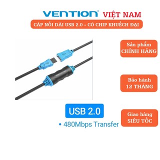 Dây cáp nối dài USB 2.0 có chip khuếch đại IC dài 10m-30m chính hãng Vention