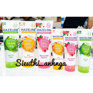 Sữa Rửa Mặt Hazeline Tuýp 50g/100g (Nghệ/Yến Mạch/Matcha)