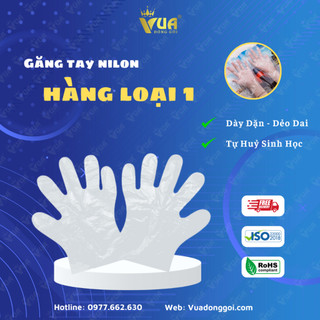 100 chiếc găng tay nilon nhuộm tóc, nấu nướng, làm vệ sinh - găng tay nilong dùng 1 lần VUADONGGOI