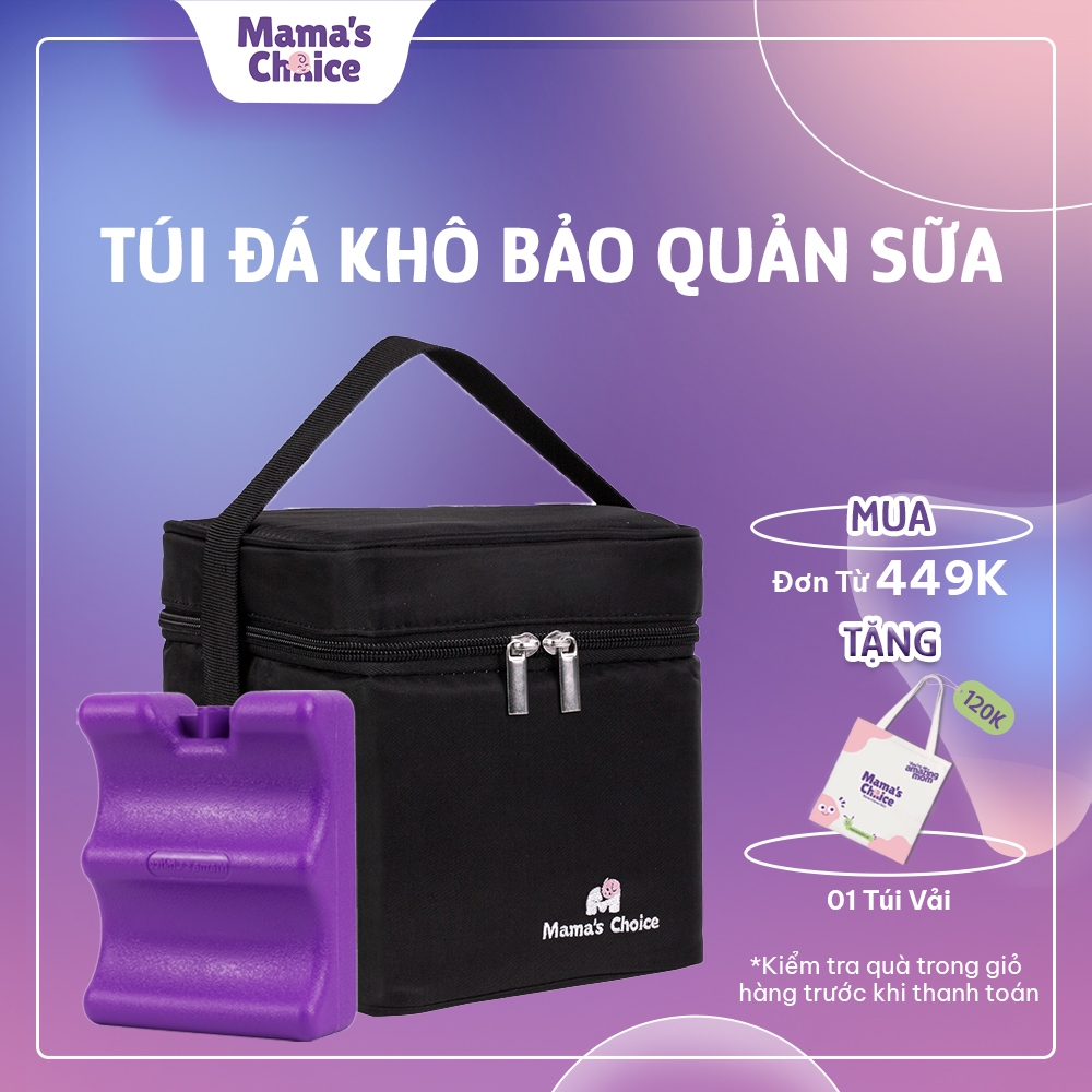 Túi Đá Khô Trữ Sữa Mama’s Choice, Bảo Quản Lạnh Sữa Mẹ Đến 14 Giờ, Giữ Nhiệt Bình Sữa, Đựng và Giữ Ấm Đồ Ăn Cho Mẹ & Bé