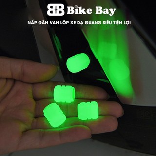 Nắp van xe dạ quang cực đẹp nhựa ABS cho xe đạp, xe điện, xe máy, ô tô - NVX01