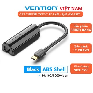 Chuyển đổi Type C to RJ45 LAN (10/100/1000Mbps) dài 15cm Vention