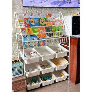 Kệ Sách Đựng Đồ Đa Năng Kèm 9 Khay