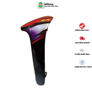 Cánh yếm bên trái - bửng yếm honda wave zx màu đỏ.