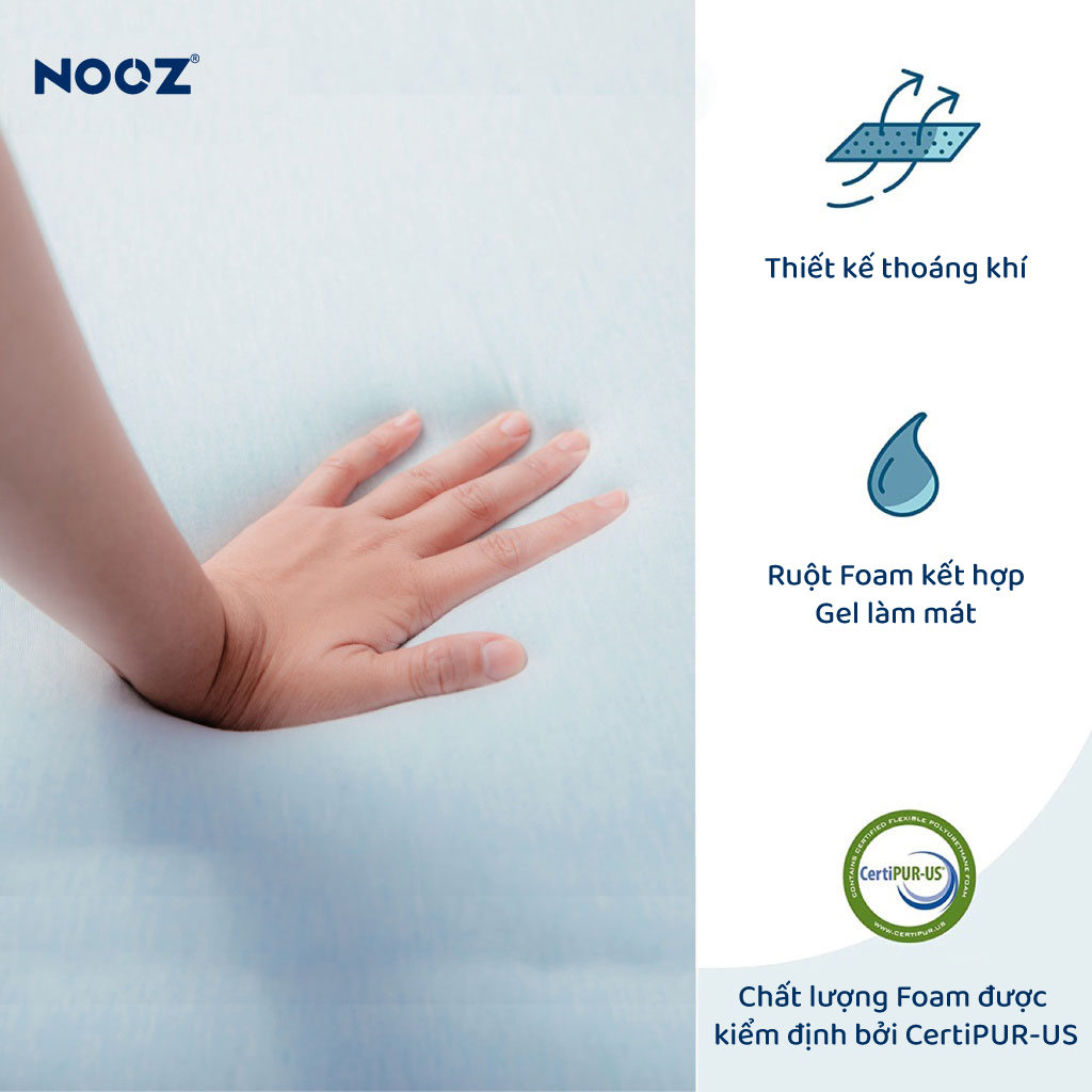 Nệm Topper NOOZ 5cm Foam Cao Su Non Trải Sàn Tiện Lợi Nâng Đỡ Tối Ưu NOOZ Home Goods | BigBuy360 - bigbuy360.vn
